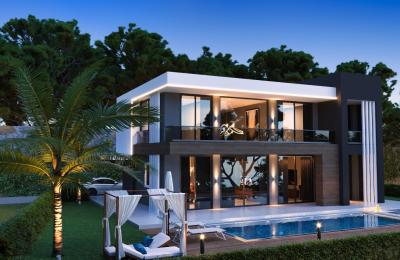 Fully Detached 4+1 VIP Villas with Private Elevator & SPA in Kargicak, Alanya