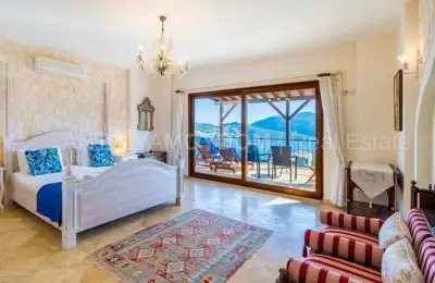 Fully Furnished 4 Bed Detached Villa for Sale in Kalkan Kas with Guaranteed Sea Views