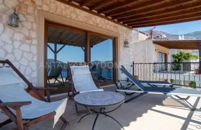 Fully Furnished 4 Bed Detached Villa for Sale in Kalkan Kas with Guaranteed Sea Views