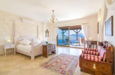 Fully Furnished 4 Bed Detached Villa for Sale in Kalkan Kas with Guaranteed Sea Views