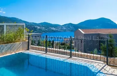 Fully Furnished 4 Bed Detached Villa for Sale in Kalkan Kas with Guaranteed Sea Views