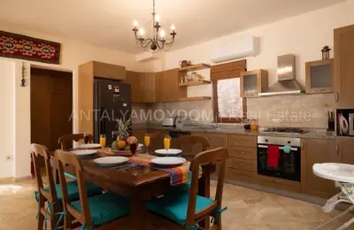 Fully Furnished 4 Bed Detached Villa for Sale in Kalkan Kas with Guaranteed Sea Views