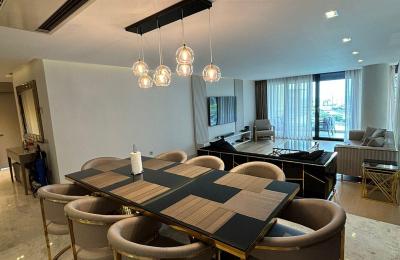 VIP-квартира 4+1 с панорамным видом на море в Makiport Residence Коньяалты (20 м до пляжа)