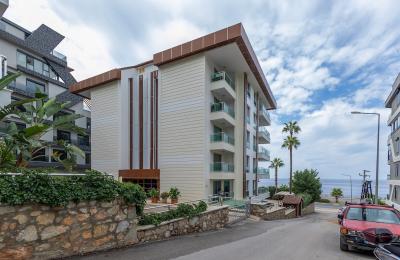 Wake Up to the Waves: Seafront 2+1 Furnished Apartment with Full Sea View in Kargicak (Only 50m to Beach)