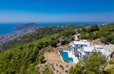 Sea View 3+1 Luxury Duplex Apartments for Sale in Alanya Bektas