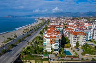 Fully Furnished 2+1 Beachfront Duplex Penthouse in Alanya Kestel