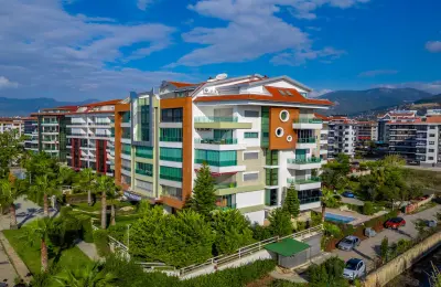 Fully Furnished 2+1 Beachfront Duplex Penthouse in Alanya Kestel
