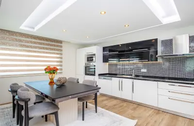 Fully Furnished 2+1 Beachfront Duplex Penthouse in Alanya Kestel