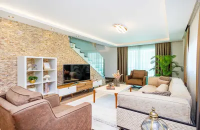 Fully Furnished 2+1 Beachfront Duplex Penthouse in Alanya Kestel