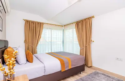 Fully Furnished 2+1 Beachfront Duplex Penthouse in Alanya Kestel