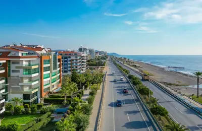 Fully Furnished 2+1 Beachfront Duplex Penthouse in Alanya Kestel