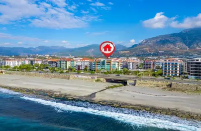 Fully Furnished 2+1 Beachfront Duplex Penthouse in Alanya Kestel