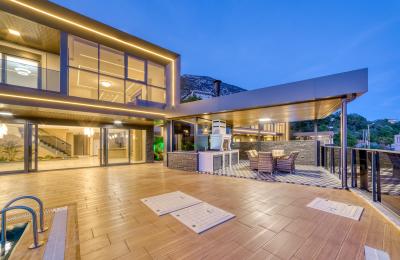 Full Sea & Castle View 4+1 Smart VIP Villa with Private Jacuzzi in Alanya Kestel