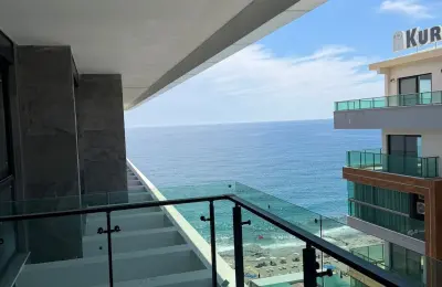 Alanya Mahmutlar'da Denize Sıfır Özel Plajlı 5+2 Ultra Lüks Kupon Penthouse | Vatandaşlığa Uygun
