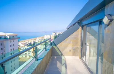 Alanya Mahmutlar'da Denize Sıfır Özel Plajlı 5+2 Ultra Lüks Kupon Penthouse | Vatandaşlığa Uygun