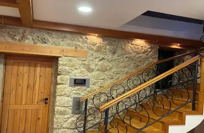 5+2 Luxury Detached Stone Mansion with 839 m² Plot Built with Tosmur Stone in Alanya