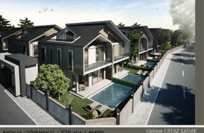 Citizenship Eligible Luxury Detached Villas with Private Pool in Antalya Dosemealti