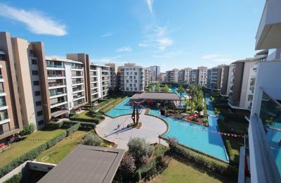 Fully Furnished 4+1 VIP Loft Duplex with Pool View in Casaba Site, Konyaalti