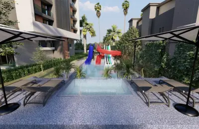 Sea View Luxury Apartments for Sale in Antalya Konyaalti Arapsuyu 150m to Beach
