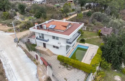 5+1 Luxury Detached Villa for Sale in Antalya Konyaalti Hisarcandir
