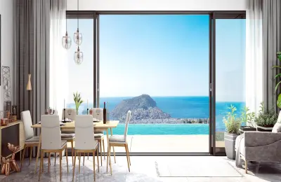 Alanya Bektaş'ta Kesintisiz Manzaralı Malikane