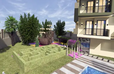 BestHome 44 Gardenia: Элитные готовые квартиры с мебелью и техникой в Демирташ Аланья