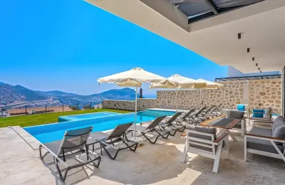 Brand New 6-Bed Villa on 5,400 sqm Plot in Ortaalan, Kalkan