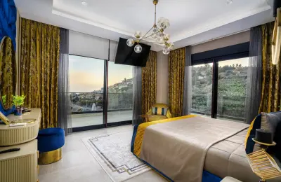 Detached 3-Bedroom Luxury Villa with Panoramic Sea Views in Kargicak Alanya