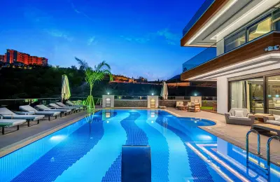 Detached 3-Bedroom Luxury Villa with Panoramic Sea Views in Kargicak Alanya