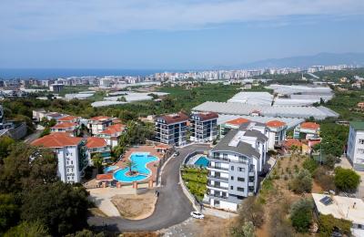 Fully Furnished Brand New 1+1 Apartment in Sea Nature Residence, Alanya Kargicak