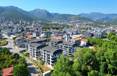 Алания Оба: Квартира 1+1 в Комплексе 5* Отеля | Бассейн, Хаммам, Теннис и Кинотеатр