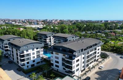 Алания Оба: Квартира 1+1 в Комплексе 5* Отеля | Бассейн, Хаммам, Теннис и Кинотеатр