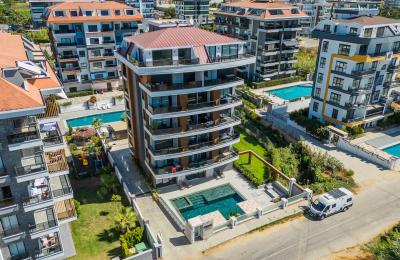 Unique Property in Alanya Kestel: Sea View 2+1 Apartment with a Separate Studio Unit