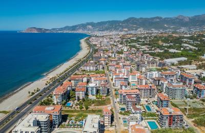 Unique Property in Alanya Kestel: Sea View 2+1 Apartment with a Separate Studio Unit
