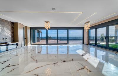 Full Sea & Castle View 4+1 Smart VIP Villa with Private Jacuzzi in Alanya Kestel