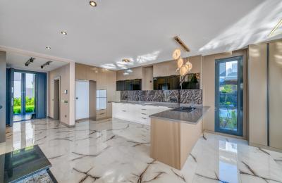 Full Sea & Castle View 4+1 Smart VIP Villa with Private Jacuzzi in Alanya Kestel