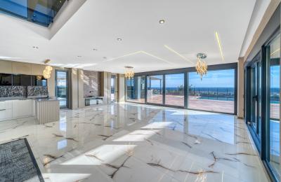 Full Sea & Castle View 4+1 Smart VIP Villa with Private Jacuzzi in Alanya Kestel