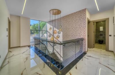 Full Sea & Castle View 4+1 Smart VIP Villa with Private Jacuzzi in Alanya Kestel