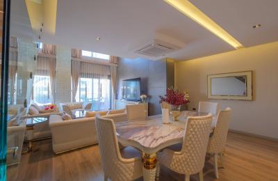 Fully Furnished 4+1 VIP Loft Duplex with Pool View in Casaba Site, Konyaalti