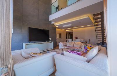 Fully Furnished 4+1 VIP Loft Duplex with Pool View in Casaba Site, Konyaalti