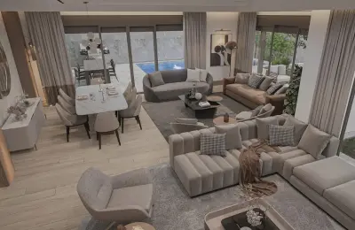 Eco-Friendly 6-Bedroom Villa with Private Pool in Güzeloba, Lara