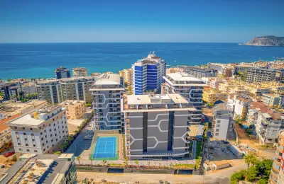 5-Star Hotel Concept Luxury Apartments for Sale in Alanya Tosmur Near Dim River