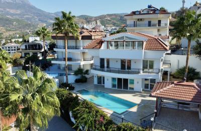Undisturbed Sea View 4+1 Ultra-Luxury Villa with Underground Garage in Alanya Kargicak
