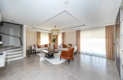 Fully Furnished 4+1 Luxury Detached Villa with Private Pool & Sea Views