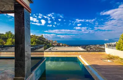 Fully Furnished 4+1 Luxury Detached Villa with Private Pool & Sea Views
