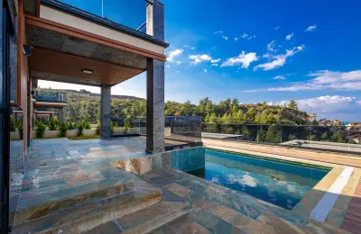 Fully Furnished 4+1 Luxury Detached Villa with Private Pool & Sea Views