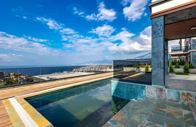 Fully Furnished 4+1 Luxury Detached Villa with Private Pool & Sea Views