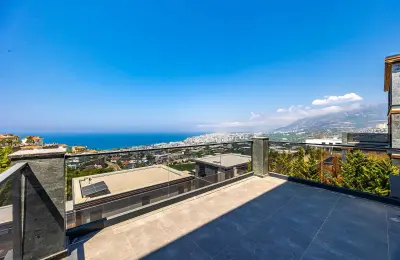 Fully Furnished 4+1 Luxury Detached Villa with Private Pool & Sea Views