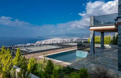 Fully Furnished 4+1 Luxury Detached Villa with Private Pool & Sea Views