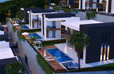 Fully Detached 4+1 VIP Villas with Private Elevator & SPA in Kargicak, Alanya